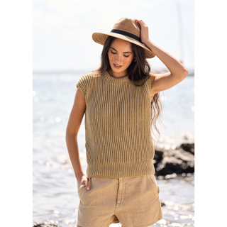MIP103 Afterglow Top in Mode at Rowan Alpaca Haze or Cotton DK