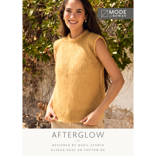MIP103 Afterglow Top in Mode at Rowan Alpaca Haze or Cotton DK