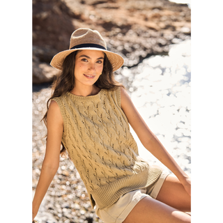 MIP104 Sandlily Vest in Mode at Rowan Cotton DK
