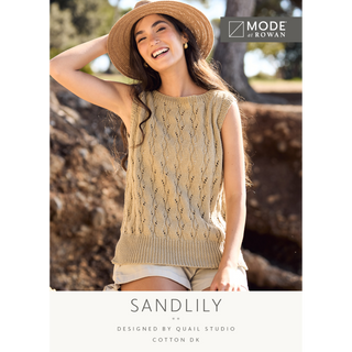 MIP104 Sandlily Vest in Mode at Rowan Cotton DK