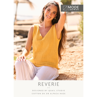 MIP109 Reverie Vest in Mode at Rowan Cotton DK or Alpaca Haze