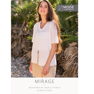 MIP110 Mirage Cardigan in Mode at Rowan Alpaca Haze