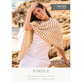 MIP111 Kindle Shawl in Mode at Rowan Cotton DK & Alpaca Haze