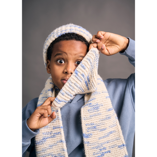 MIP115 Mini Apollo Beanie & Scarf in Mode at Rowan Colourmix