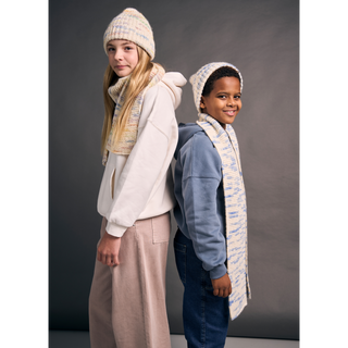 MIP115 Mini Apollo Beanie & Scarf in Mode at Rowan Colourmix