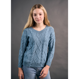 MIP116 Mini Clara Sweater in Mode at Rowan Cotton DK