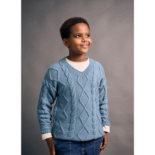 MIP116 Mini Clara Sweater in Mode at Rowan Cotton DK