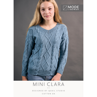MIP116 Mini Clara Sweater in Mode at Rowan Cotton DK