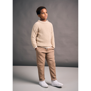 MIP118 Mini Leaf Sweater in Mode at Rowan Alpaca Wool