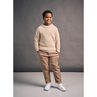 MIP118 Mini Leaf Sweater in Mode at Rowan Alpaca Wool