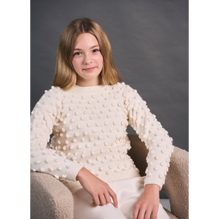 MIP119 Mini Pom Pom Sweater in Mode at Rowan Alpaca Wool