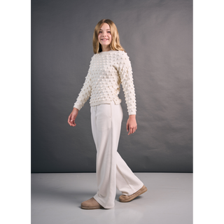 MIP119 Mini Pom Pom Sweater in Mode at Rowan Alpaca Wool
