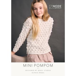 MIP119 Mini Pom Pom Sweater in Mode at Rowan Alpaca Wool