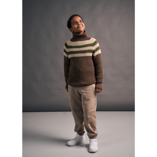 MIP120 Mini Pinstripe Sweater in Mode at Rowan Alpaca Wool