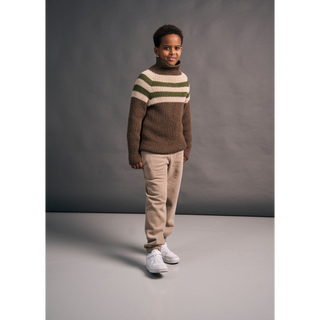 MIP120 Mini Pinstripe Sweater in Mode at Rowan Alpaca Wool