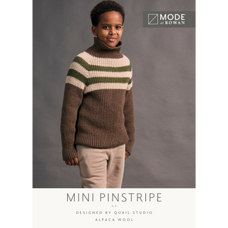 MIP120 Mini Pinstripe Sweater in Mode at Rowan Alpaca Wool