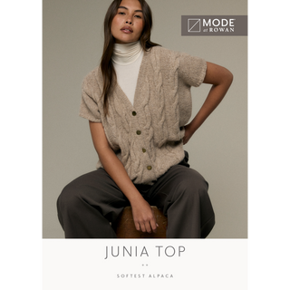 MIP127 Junia Top in Mode at Rowan Softest Alpaca