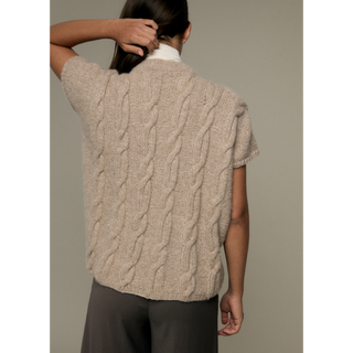 MIP127 Junia Top in Mode at Rowan Softest Alpaca