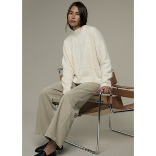 MIP128 Armeria Sweater in Mode at Rowan Softest Alpaca