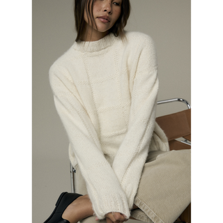 MIP128 Armeria Sweater in Mode at Rowan Softest Alpaca