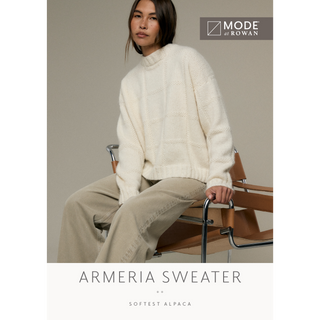 MIP128 Armeria Sweater in Mode at Rowan Softest Alpaca
