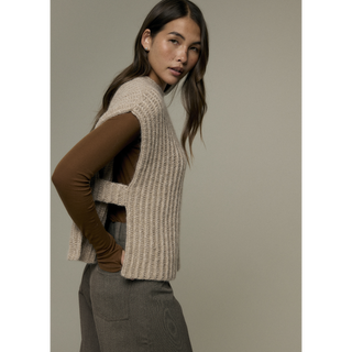 MIP130 Zella Vest in Mode at Rowan Softest Alpaca