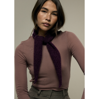 MIP131 Clover Neckerchief in Mode at Rowan Alpaca Haze
