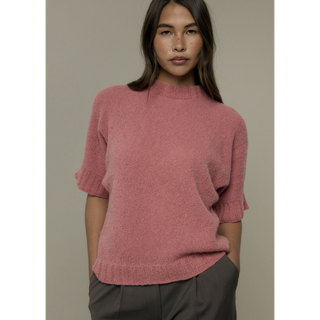 MIP133 Alyssa Top in Mode at Rowan Alpaca Haze