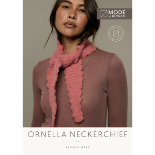 MIP134 Ornella Neckerchief in Mode at Rowan Alpaca Haze