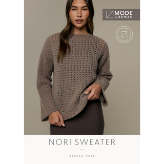 MIP135 Nori Sweater in Mode at Rowan Alpaca Haze