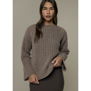 MIP135 Nori Sweater in Mode at Rowan Alpaca Haze