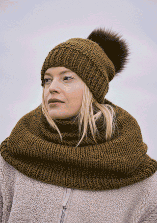 MIP20 Salle & Highoak - Snood & Hat in Mode at Rowan Chunky Wool