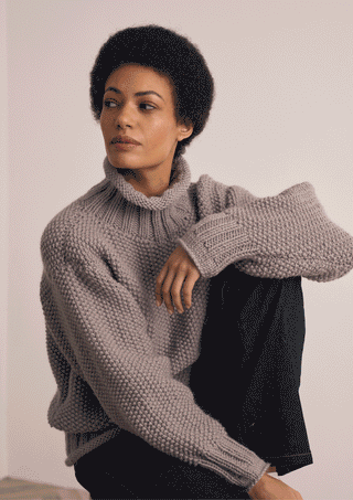 MIP22 Watton - Jumper in Mode at Rowan Chunky Wool
