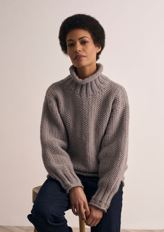 MIP22 Watton - Jumper in Mode at Rowan Chunky Wool