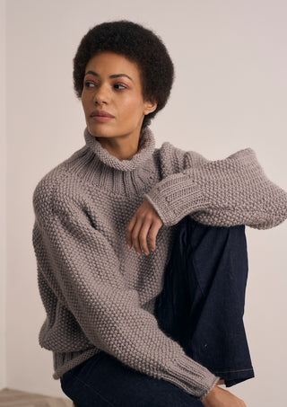 MIP22 Watton - Jumper in Mode at Rowan Chunky Wool