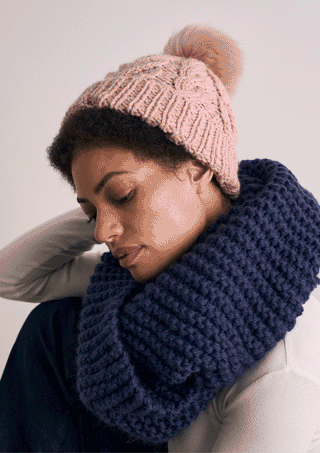 MIP24 Thorpeness & Lowestoft - Snood & Hat in Mode at Rowan Chunky Wool
