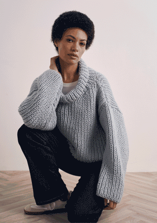 MIP25 Kessingland - Jumper in Mode at Rowan Chunky Wool