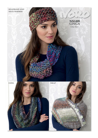 NSL009 Ladies Scarf and Headband Ginga