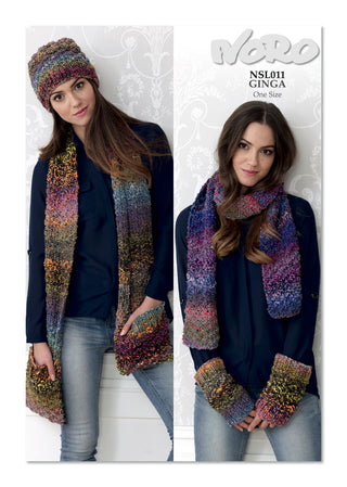 NSL011 Ladies Scarf, Hat and Mittens Ginga