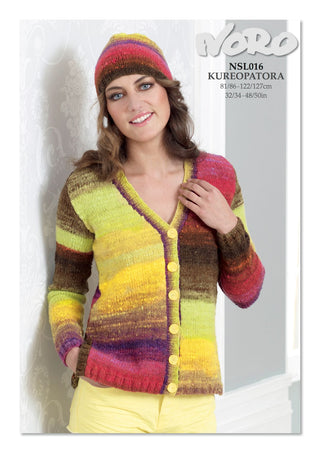 NSL016 Ladies V Necked Cardigan and Hat Kureopatora