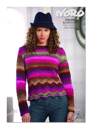 NSL036 Ladies Scalloped Hem Jumper Kureyon