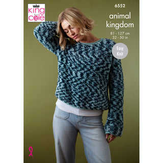 KC6552 Sweater and Cardigan knitted in Animal Kingdom