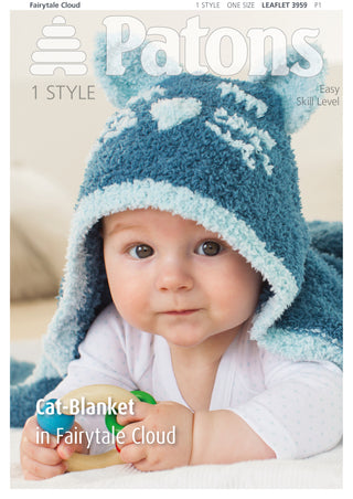 Patons 3959 Fairytale Cloud Cat Blanket