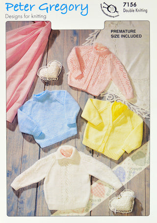 PG7156 Baby Cardigans and Jumpers DK