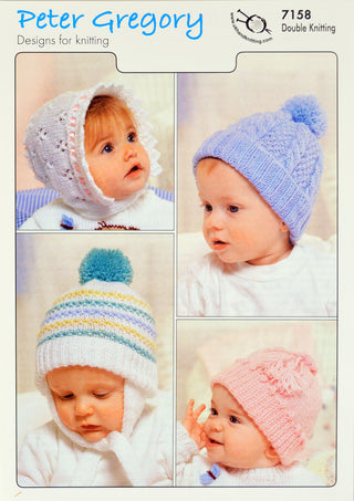 PG7158 Baby Hats and Bonnets DK