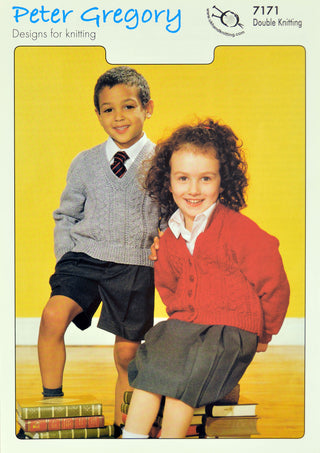 PG7171 Children's Jumper and Cardigan DK