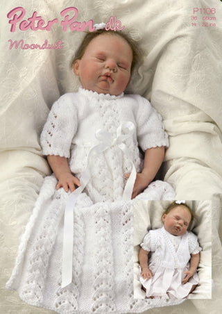 PP1106 Baby Dress and Cardigan DK