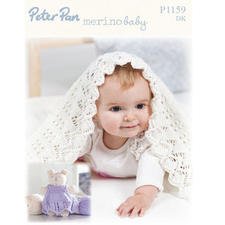 PP1159 Baby Shawl and Toy DK