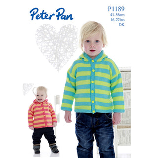 PP1189 Children's Hooded Cardigan DK