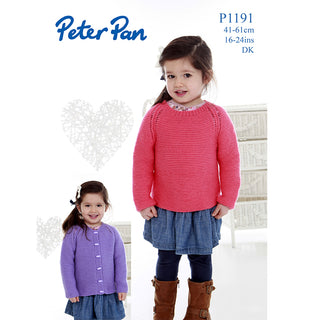 PP1191 Children's Cardigan and Jumper DK